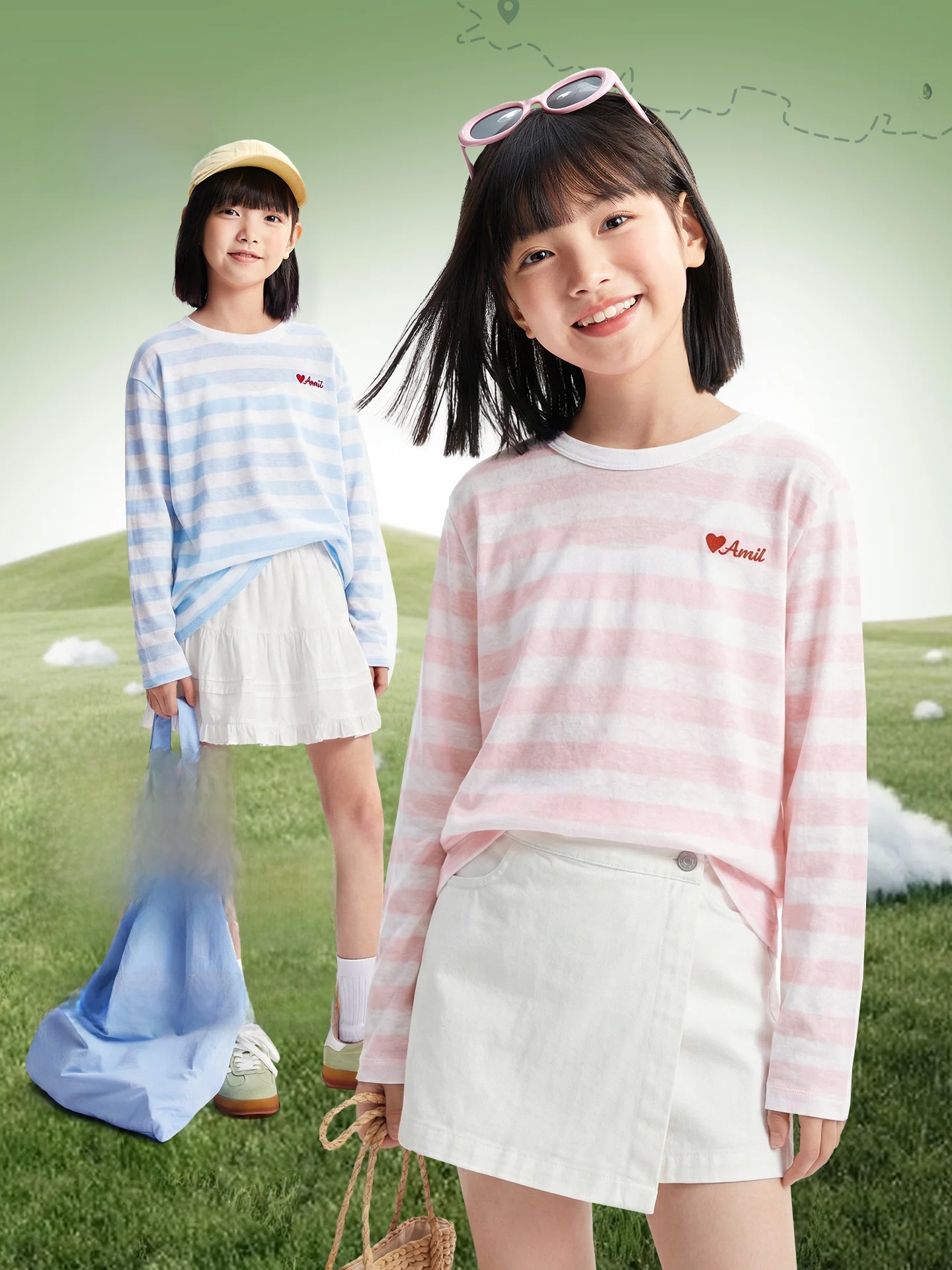 annil-kids-long-sleeve-round-neck-knitted-t-shirt-soft-skin-friendly-striped-anti-wrinkle-casual-loose-fit-summer-fashion