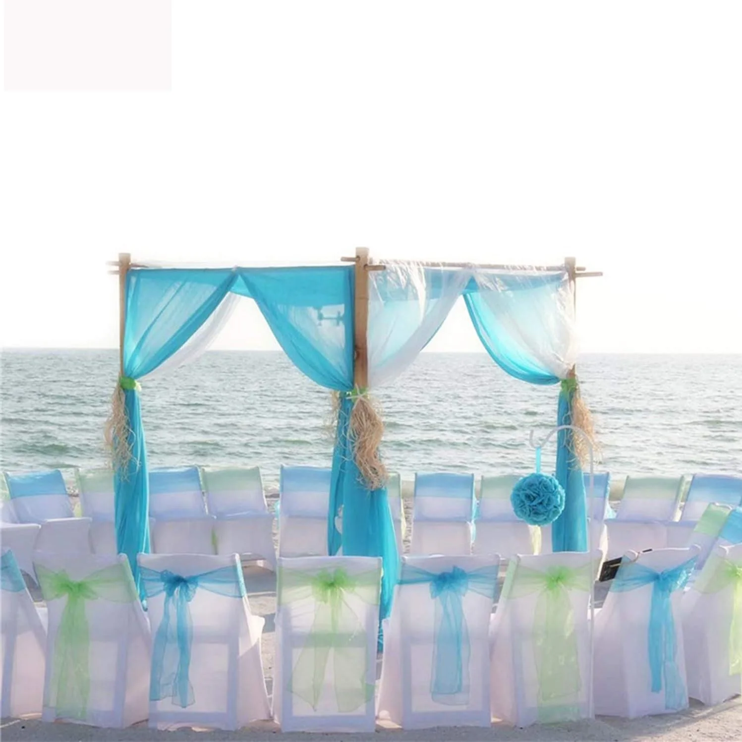 Crystal Organza Tulle Sheer Fabric Backdrop Curtains for Wedding Party Decoration Baby Shower Birthday Event Decor Tutu Skirt