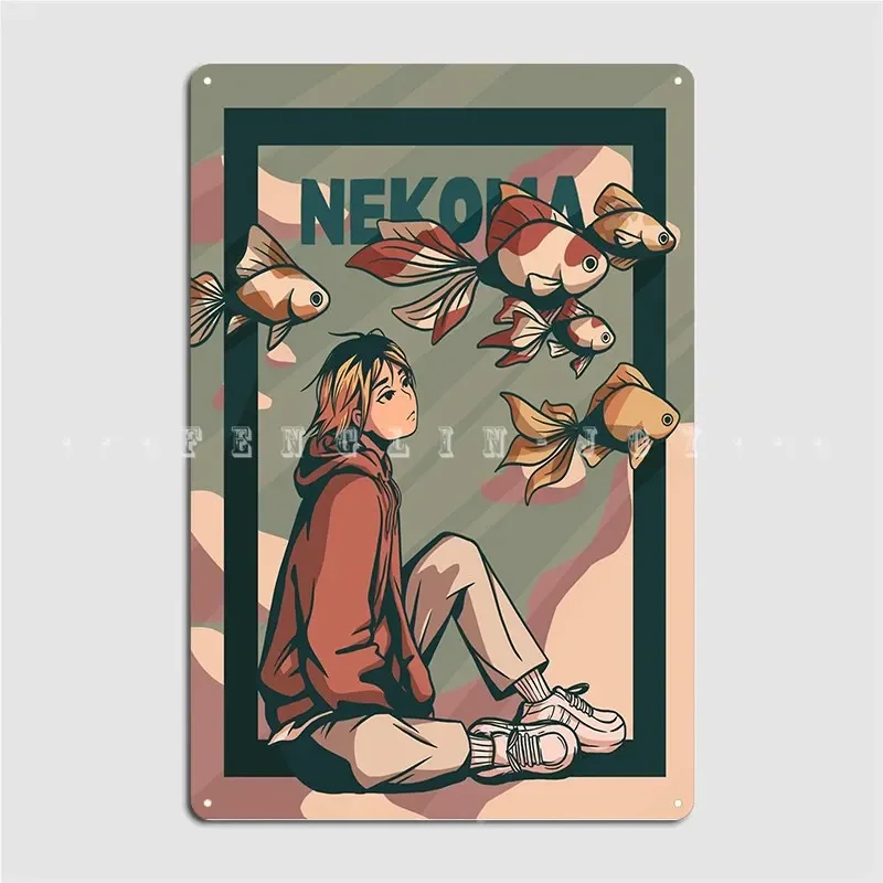 Kenma Kozume Metal Plaque Poster Design Wall Cave Plaques Bar Cave Tin Sign Posters