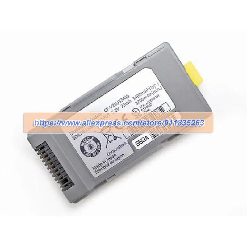 CF-VZSU53AW Battery 7.2V 3400mAh 23Wh for CF-H1 CF-U1 CF-H2 CF-U1A CF-VZSU53 CF-VZSU53AQ CF-VZSU53JS CF-VZSU53W