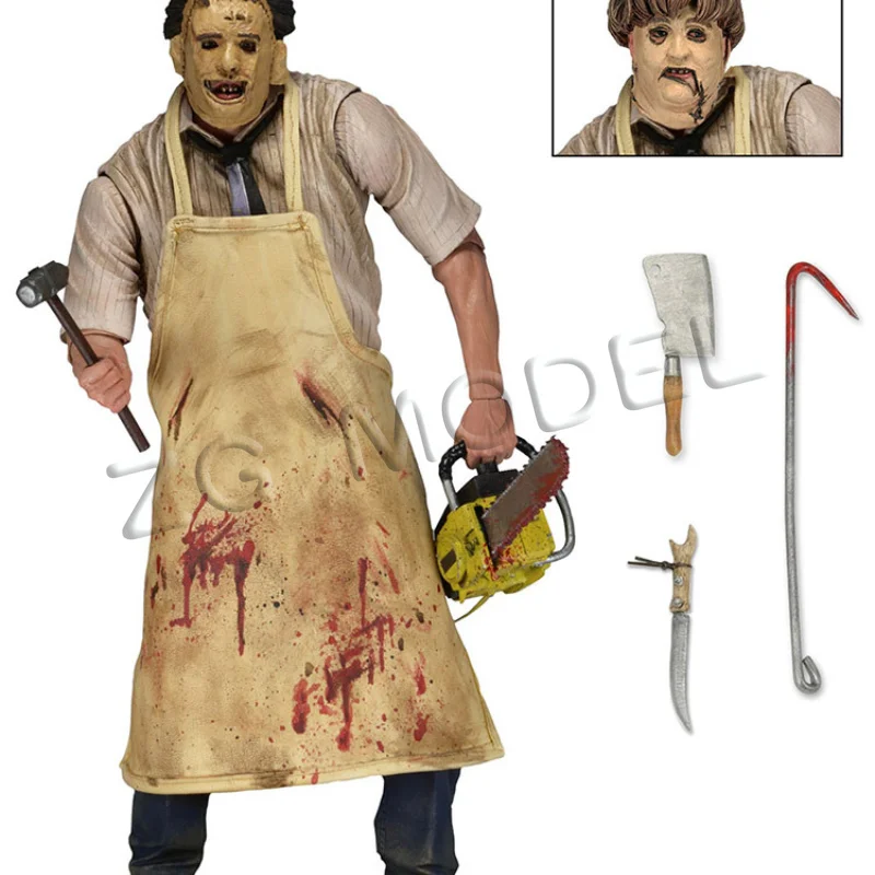 20cm NECA Texas chainsaw killer leather face Leatherface 40th anniversary edition action figurine Collection Gift view 3