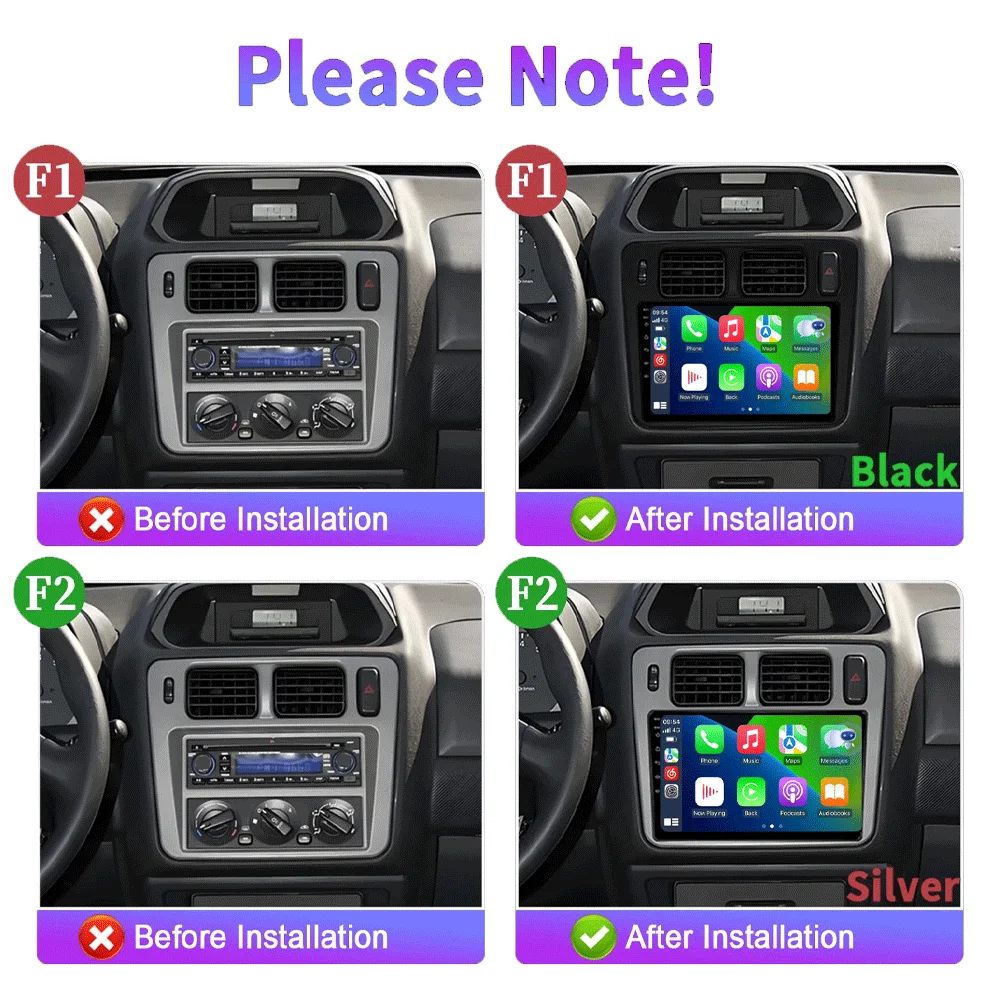 Android15 Carplay Auto WIFI+4G Car Radio For Mitsubishi Pajero IO 1998-2007 Multimedia GPS Video Player Stereo 2din Head Unit