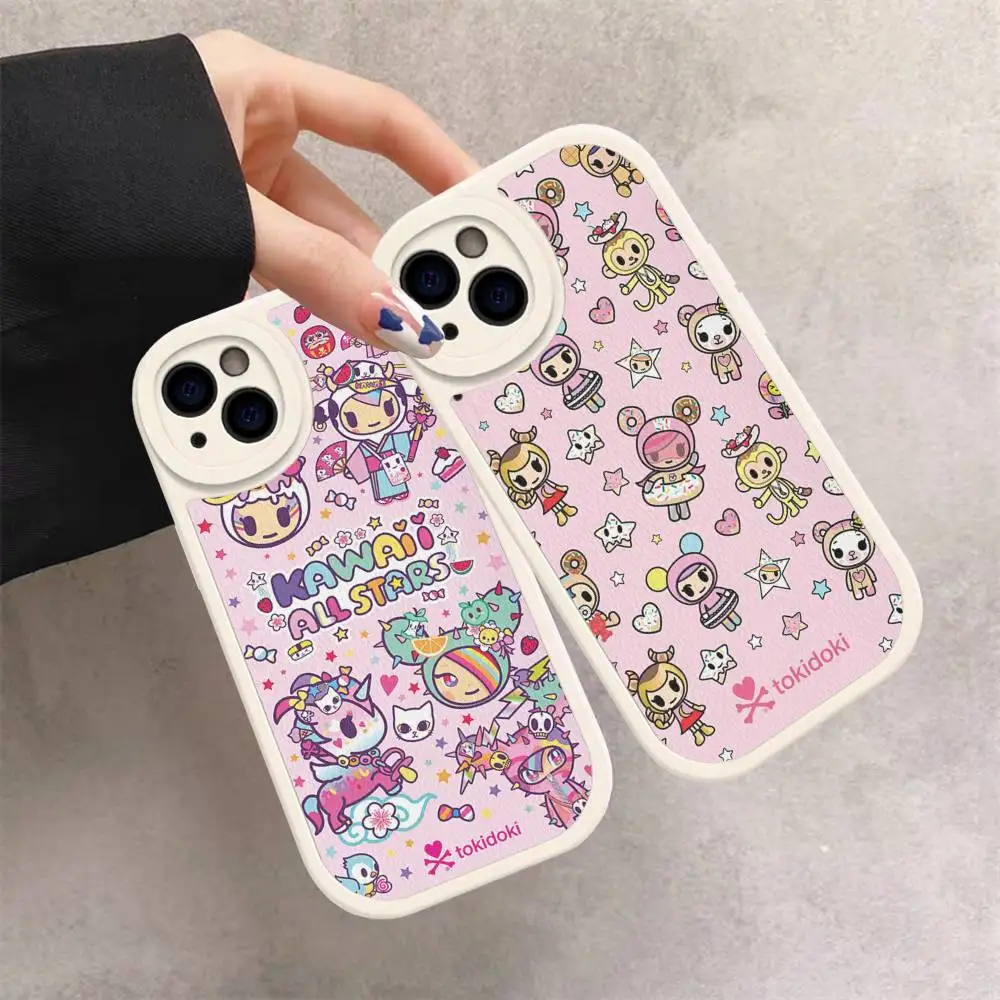 Japan Tokidoki Anime Leather Phone Case For IPhone 15 14 13 Pro Max 12 11  16 Plus Phone Cover - AliExpress 202192403