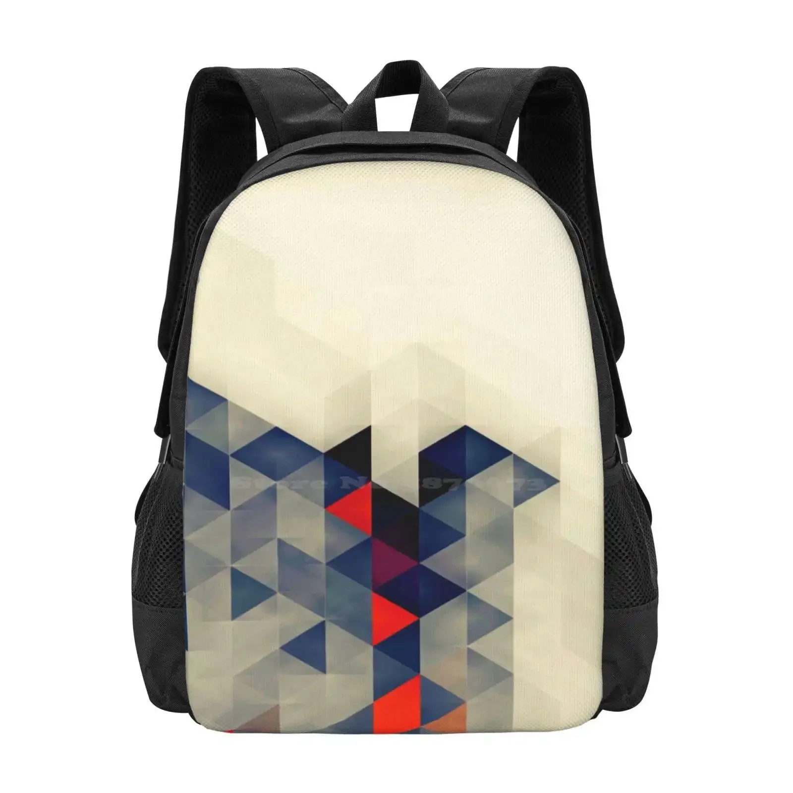 

Geoxq Hot Sale Schoolbag Backpack Fashion Bags Colors Orange Blue Triangles