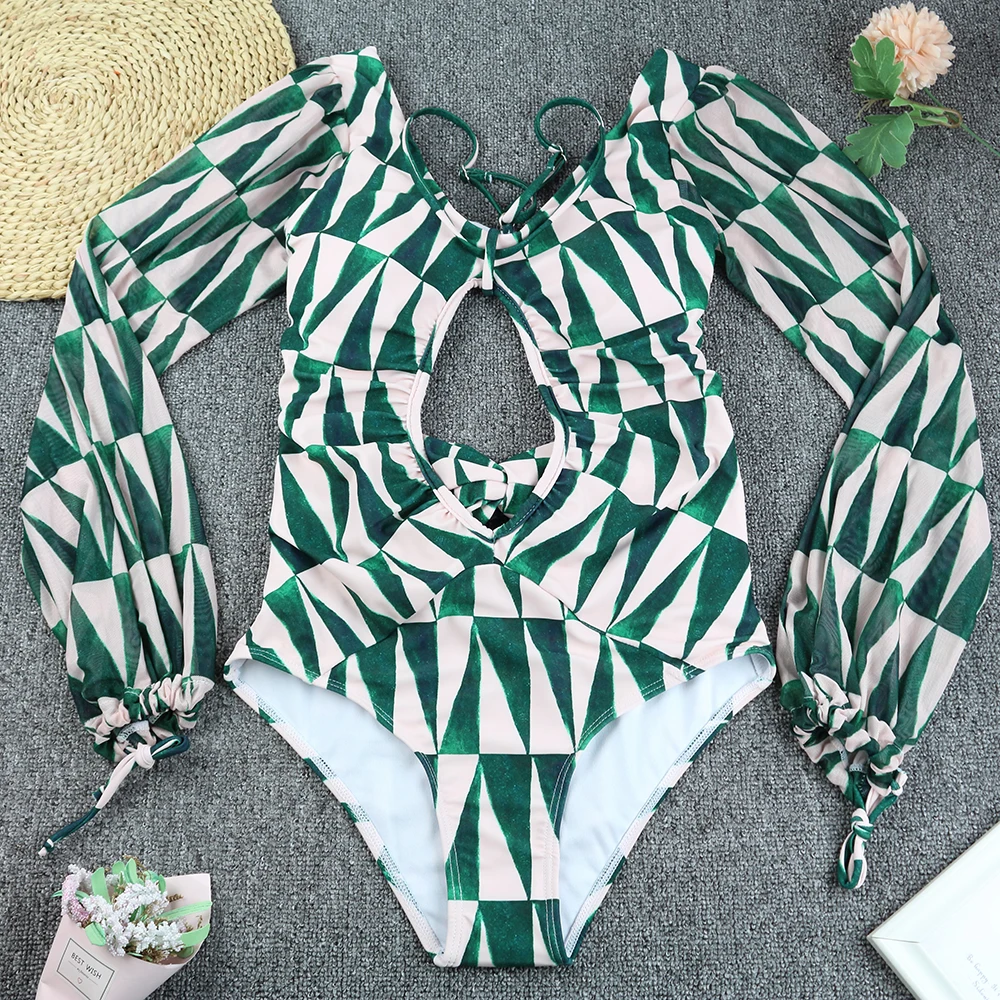 Sexy Bikini One Piece Swimsuit 2025 Vintage Retro Swimwear Women Swimsuit Bathing Suit Beachwear Monokini Female Swimming Suits
