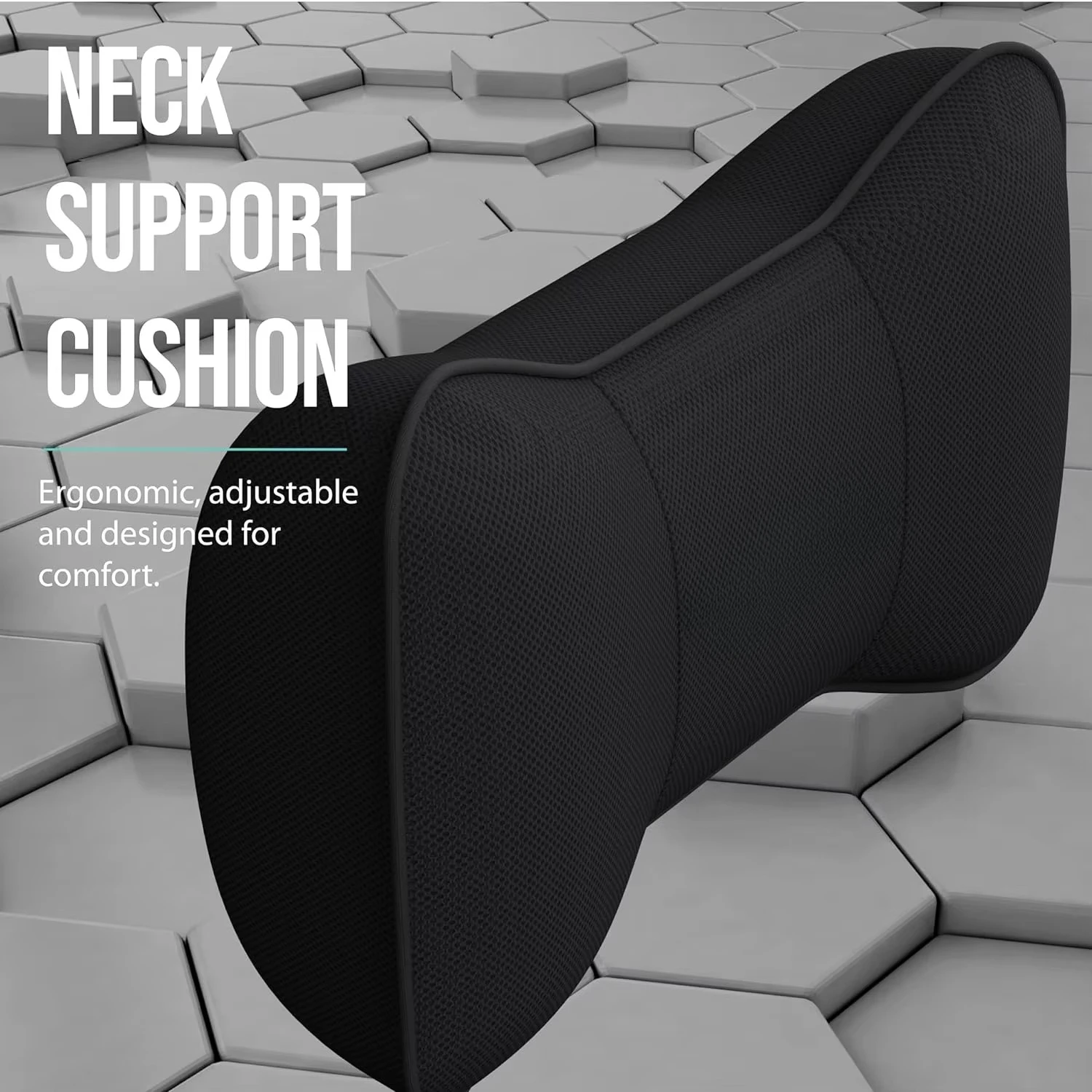 جل حقن ضبط النفس في رقبة السيارة مع رغوة الذاكرة لتدفق الهواء، وسادة دعم مسند الرأس