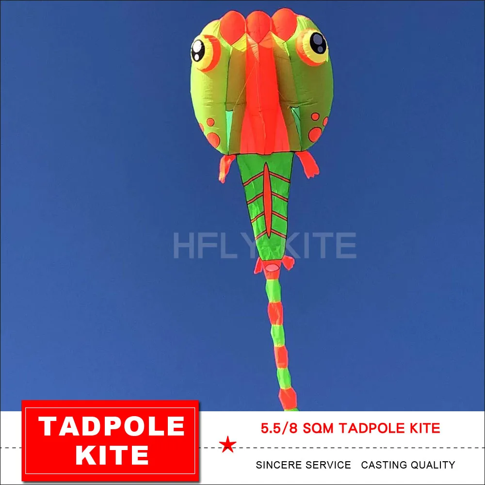 وصول جديد 5.5/8 متر مربع. لينة نفخ تادبول طائرة ورقية مع ذيل أنبوب للبالغين جودة عالية ملونة ثلاثية الأبعاد الصلبة تادبول تظهر الطائرات الورقية