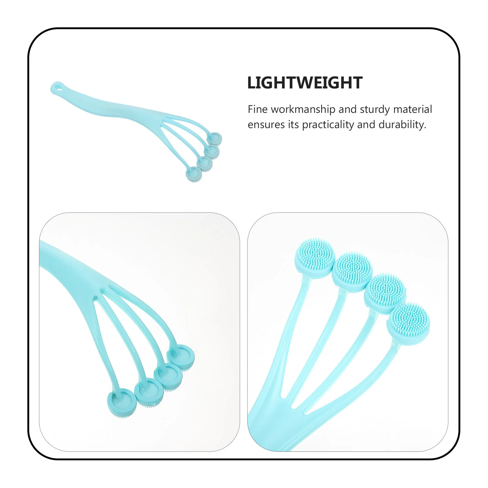 

Portable Bath Scrubber Brush with Sturdy Handle Effective Skin Exfoliation Tool for Shower Use on Foot Back and More