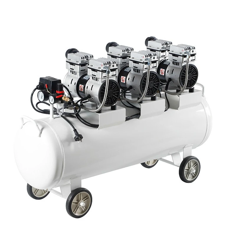 

Oil free air compressor YM750 3 100L auto repair automotive medical dental machinery
