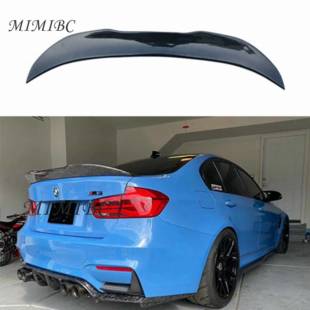 

FOR BMW F30 F35 3 Series Sedan / F80 M3 2013-2018 PSM Style Rear Spoiler Lip Real Carbon Fiber / Forged Carbon Trunk Car Spoiler