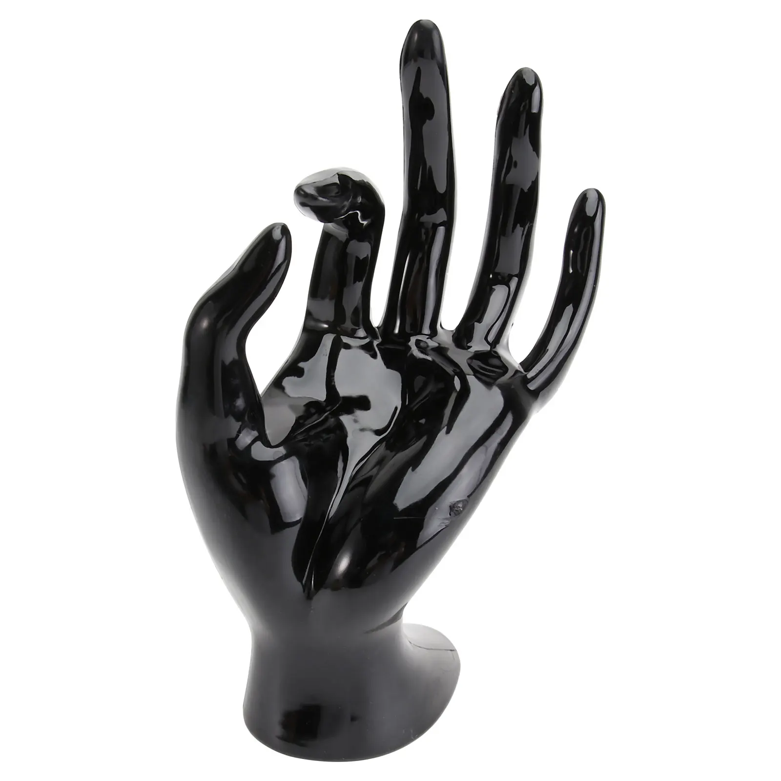 

Plastic Hand Decoration Display Rack Bracelet Stand Christmas Black Jewelry Man