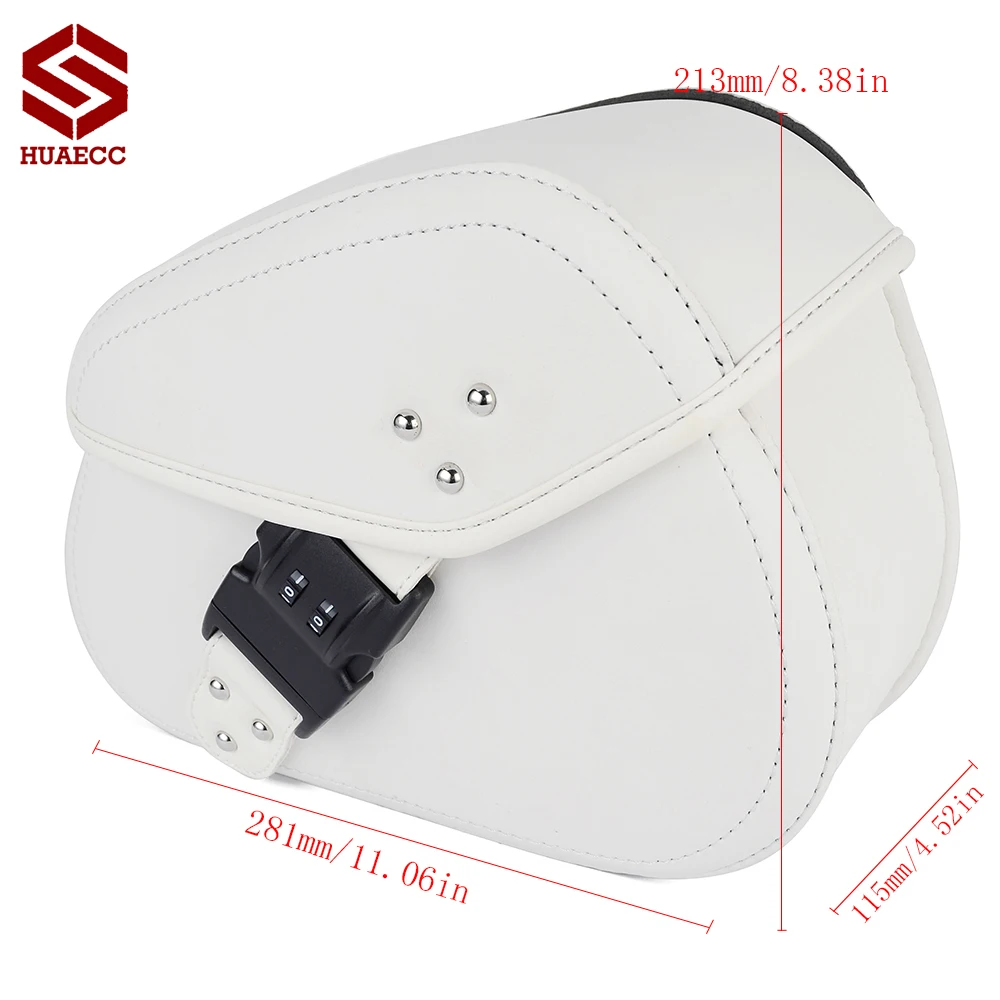 White Waterproof Motorcycle Tail Bag Multifunction Motorcycle Rear Seat Bag High Capacity