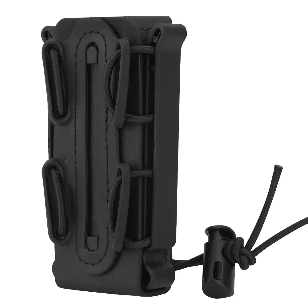 Tactical Molle 9mm Pistol Mag Magazine Pouch Hunting Holster Fastmag with Belt Clip and Molle Soft Shell Mag Pouch Case