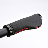 PROMEND GR-502 Bicycle Handle Set with Microfiber Leather Surface Ergonomic Handle Gloves Mountain Bike Handle