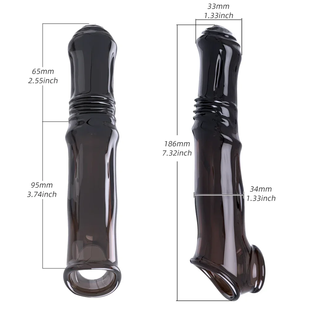 قضيب صناعي للرجال ، كم طويل ، حلقة تأخير القضيب ، ألعاب جنسية للقضيب ، حلقات قضيب متأخرة ، منتجات مثيرة ، قذف #6