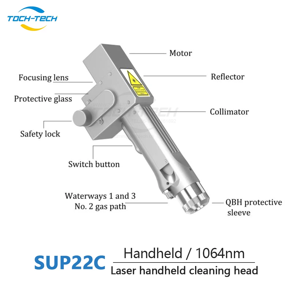 SUP22C 3000W Handheld Portable Welding Guns Head Welding Cutting Cleaning And Rust Removal Laser Machine For Metal Aluminum