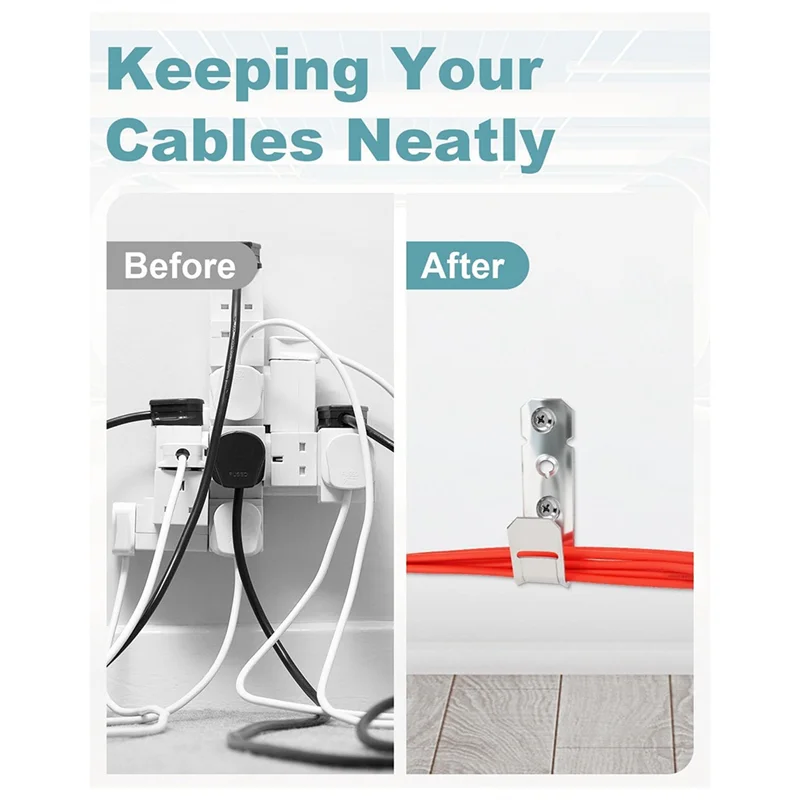 

Hot Sale-Wall Mount Galvanized J-Hooks, 50 Pcs 3/4 Inch Cable Support Hooks For Hanging Cables