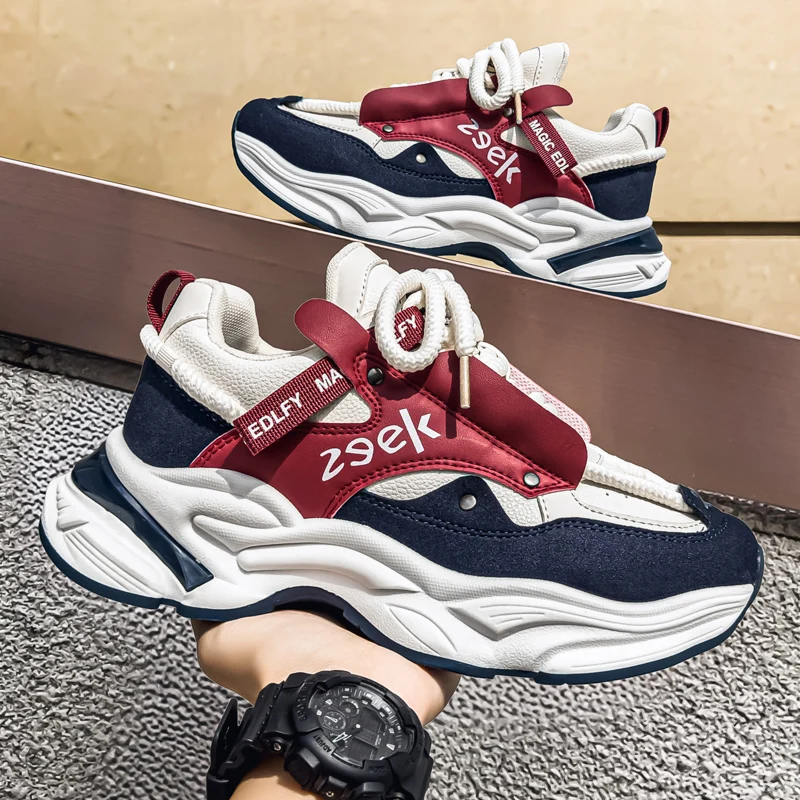 

Men's Sneakers Light Luxury Fashion All-match Casual Platform Shoes Outdoor Non-slip Wear-resistant Designer Men Shoe 2025