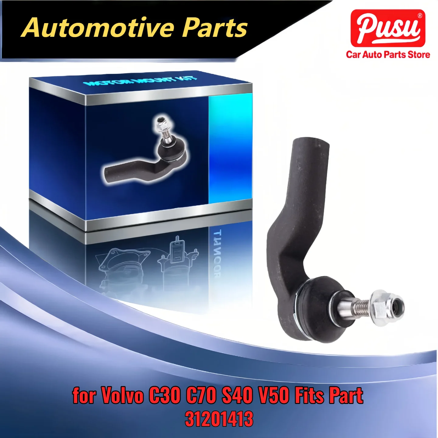 

Premium Front Outer Tie Rod End Left Driver Side LH LF for Volvo C30 C70 S40 V50 Fits 31201413