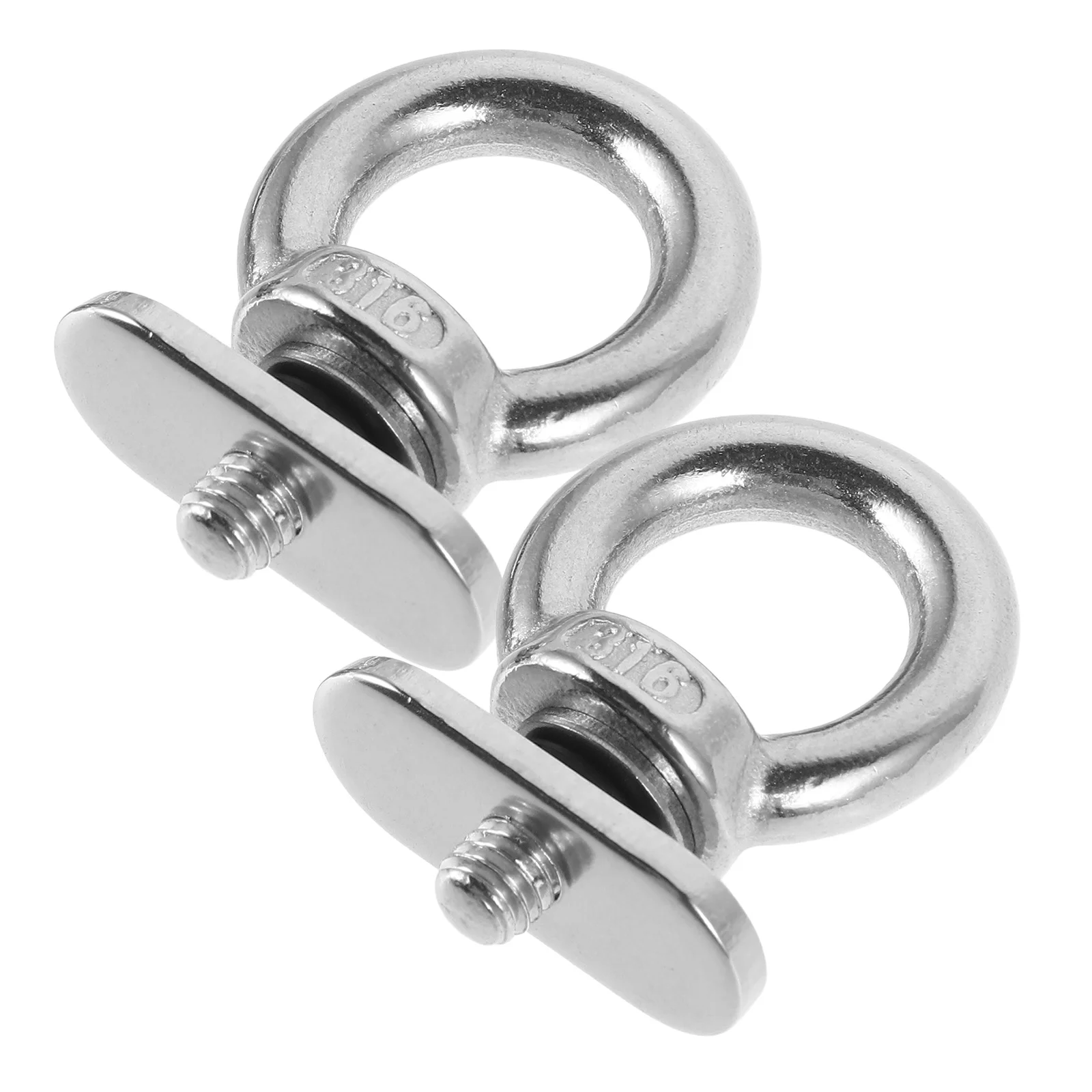 Kayak Track Mount Tie Marine Hardware Canoe Accessories RV down Silver Stainless Steel 316 Anchor