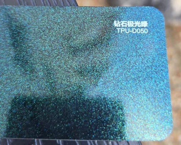 

Супер высокая яркость Цвет PPF Самовосстанавливающийся 7,5 мил Толщина ТПУ Алмазный Хамелеон Зеленый