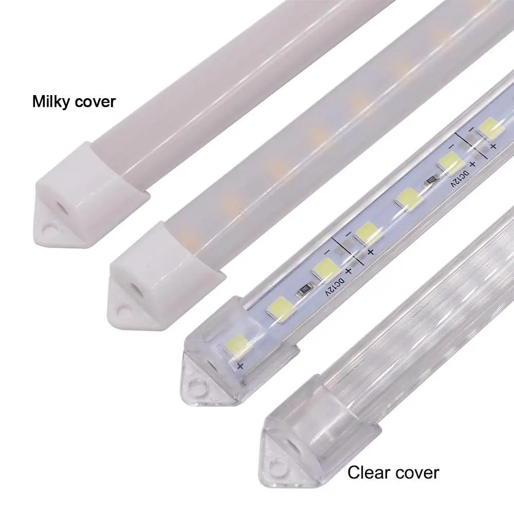 

12V LED Bar Strip Lights SMD 5054 Hard 25cm 50cm LED Rigid Light Aluminum Channel Lamp For Kitchen Cabinet Lighting