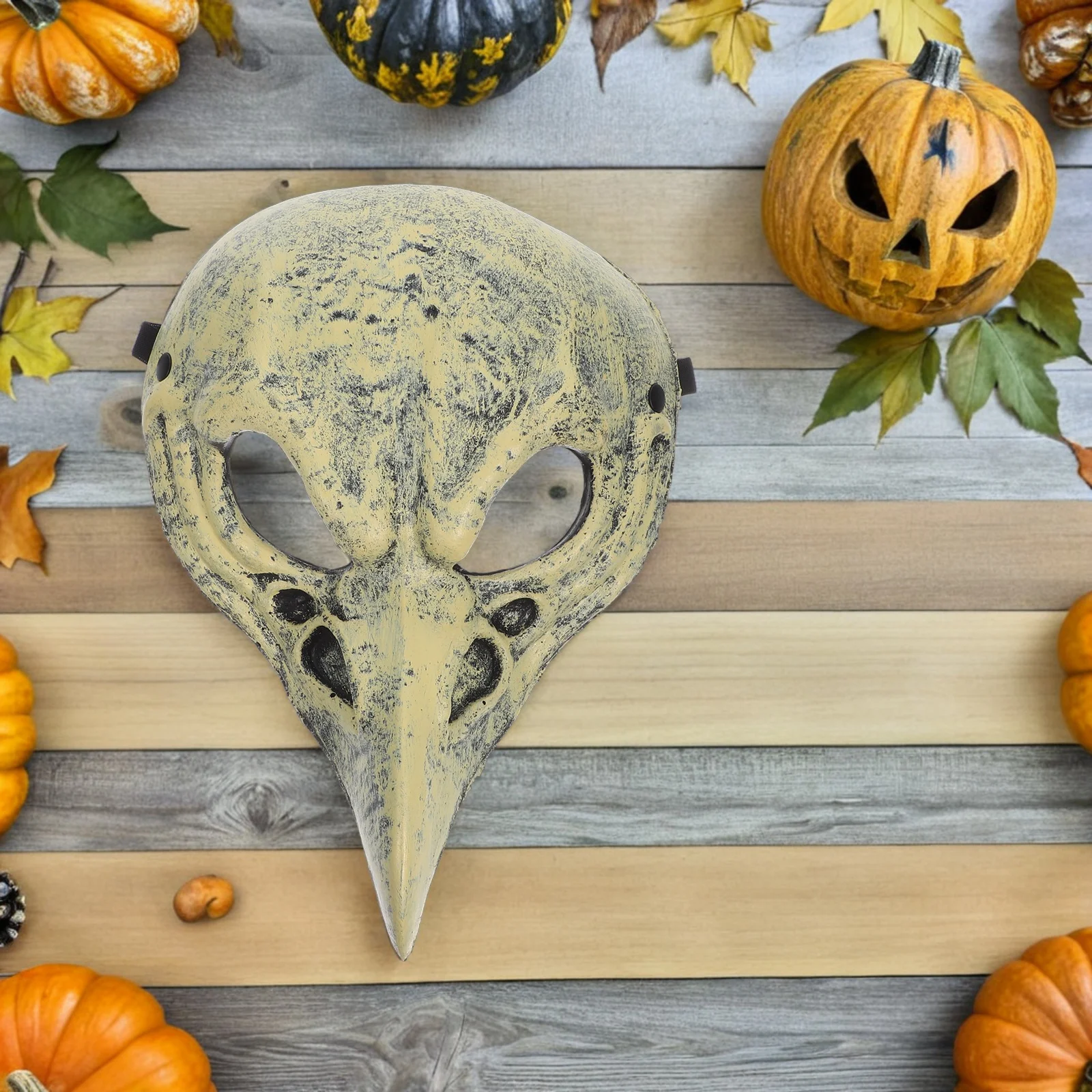 

Halloween Cosplay Bird Skull Mask Lightweight PU Material Realistic Design Masquerade Party Festival Realistic Skull Mask