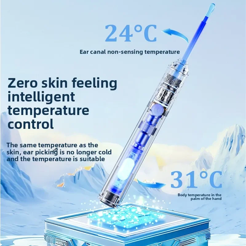 Ohrenschmalz-Entfernungswerkzeug, Kamera, 9999 W HD-Kamera und 6 LED-Leuchten, Ohrenreiniger mit Kamera, Endoskop, Ohrenreinigungsset für Erwachsene