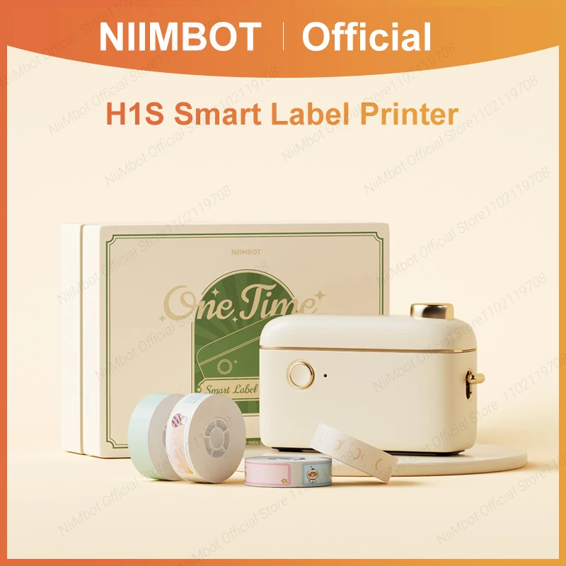 Niimbot H1S Mini Portable Thermal Printer For Stickers Adhesive Label Paper With Continuous Label Printing Machine Mobile USE