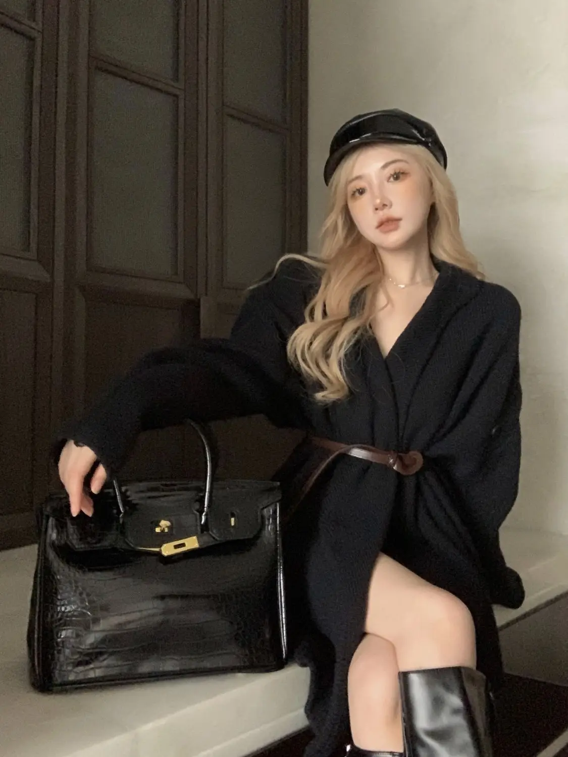 

Свитера Джемперы Кардиганы Женский кардиган с кисточками Зеленая смесь альпаки Вязание с бриллиантами Винтажный крой Западная шерсть Французская деликатес