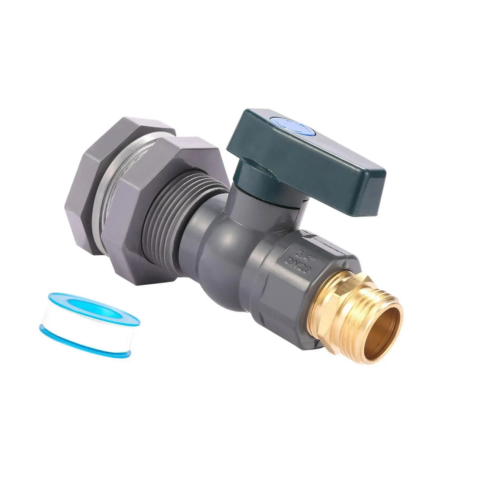 

Комплект садового переключателя для водяной бочки из ПВХ с клапаном для дождевой бочки, фитинг из ПВХ 3/4 дюйма для резервуаров для воды, садовая бочка, аквариумы