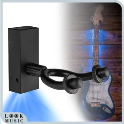 Blue Light LED Guitar Hanger Wall Mount Hanger Hook Holder Strong Metal Frame Soft Padding For Guitar Bass Violin Ukulele Banjo