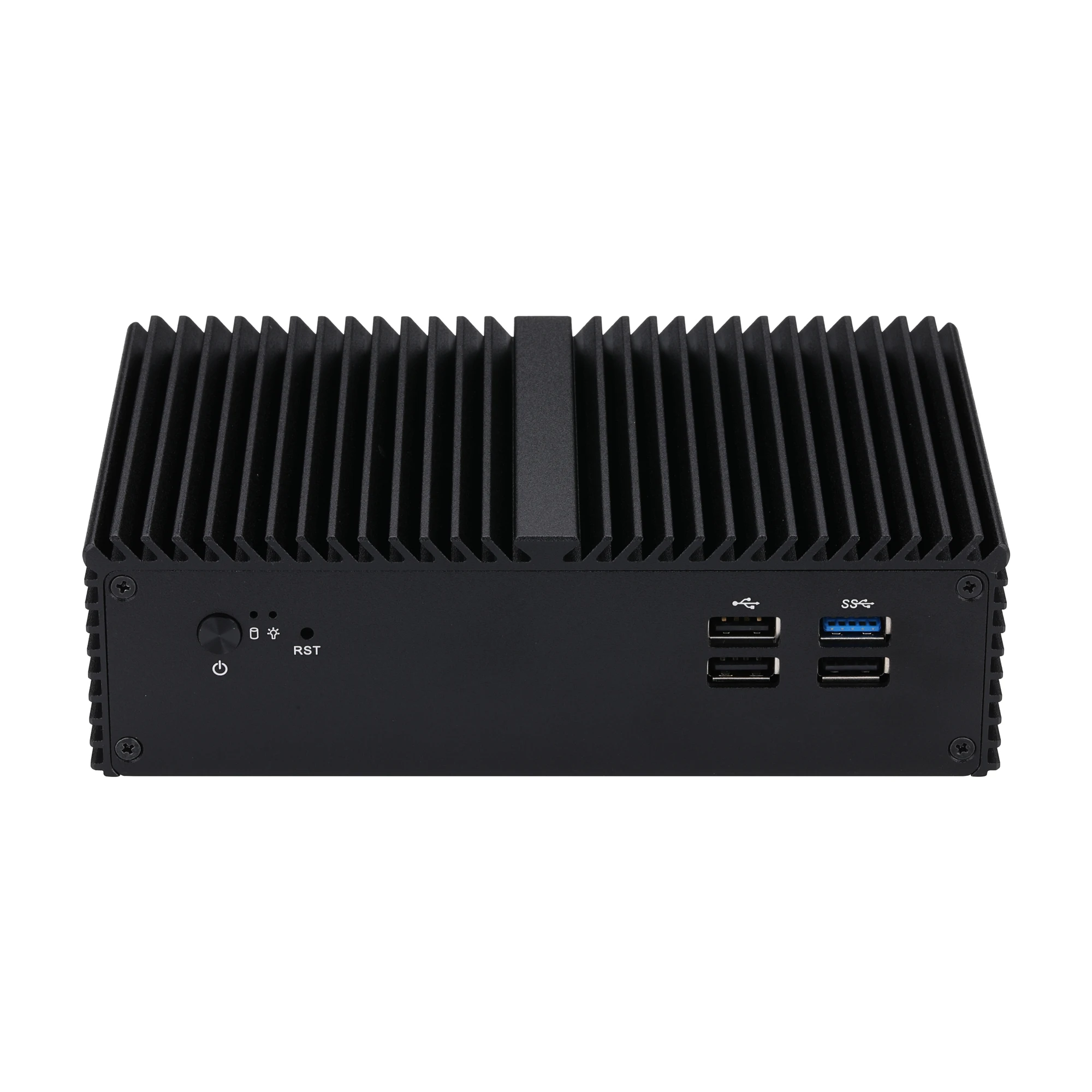 Qotom Q10922G4 Mini PC senza ventola 4 * 2,5G LAN N100, max 3,4 GHz Quad core, AES-NI Firewall Router domestico Mini PC