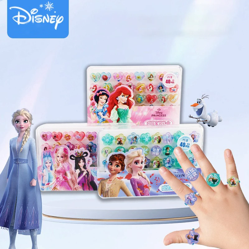 

Оригинальное детское кольцо из ПВХ Диснея, 20 шт./кор., персонаж мультфильма «Холодное сердце», принцесса Эльза, комплект детских украшений для девочек, игрушка, подарок на день рождения