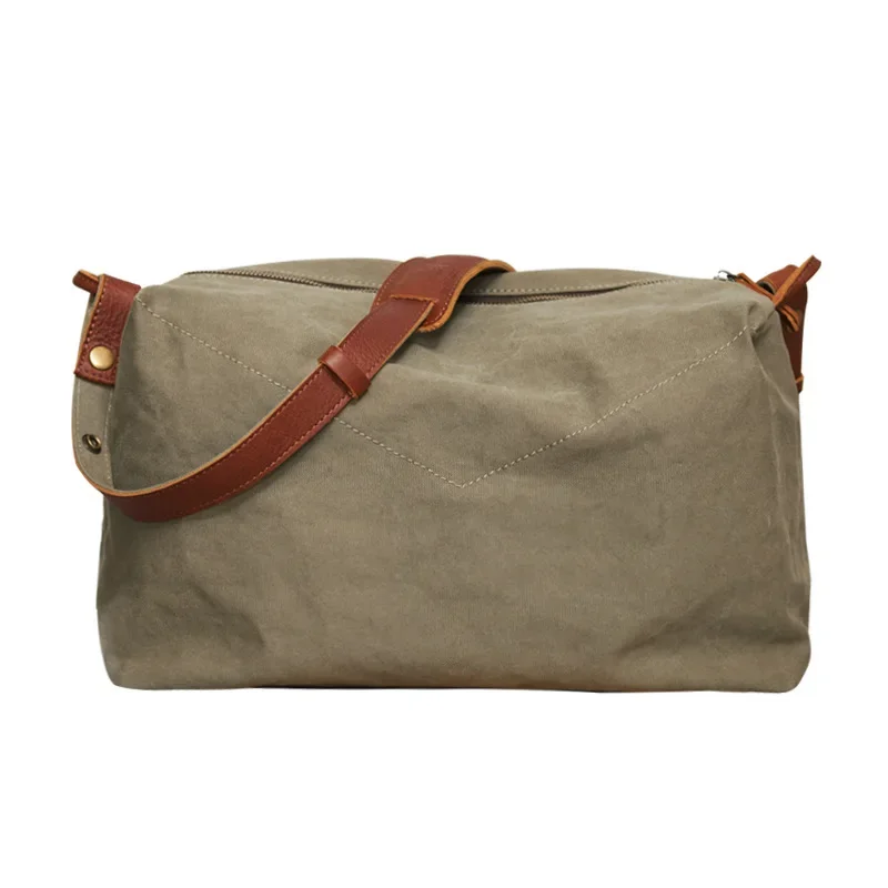 

Artistic Canvas Shoulder Bag for Men Trendy Crossbody Messenger Bag Lightweight Travel Bag