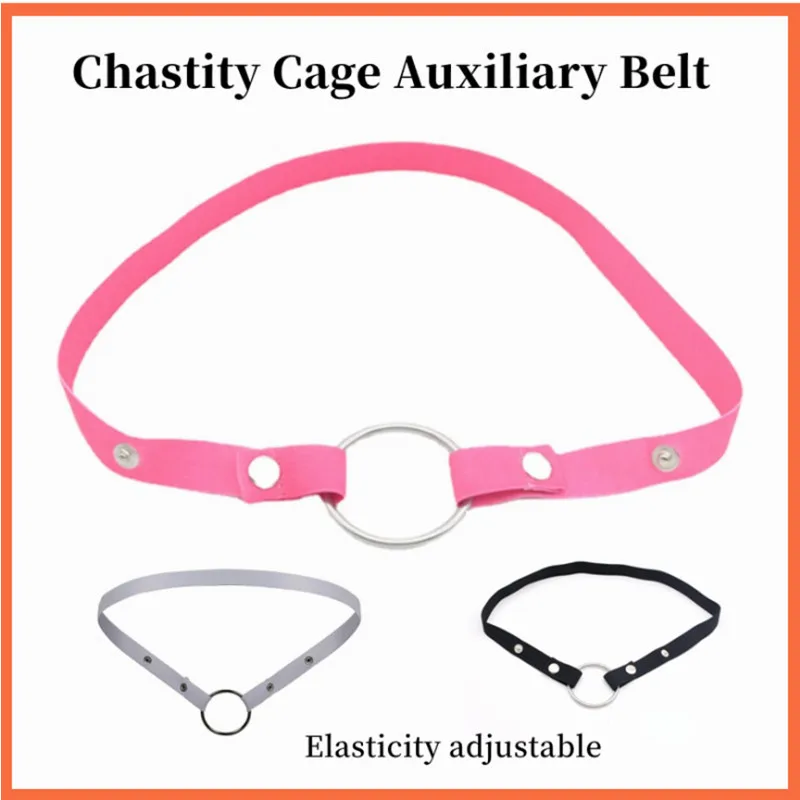 Male Bondage Penis Ring Multicolor Chastity Cage Auxiliary Belt Scrotal Cock Sexy Toys For Sissy Gay Accessories For Couples 18+