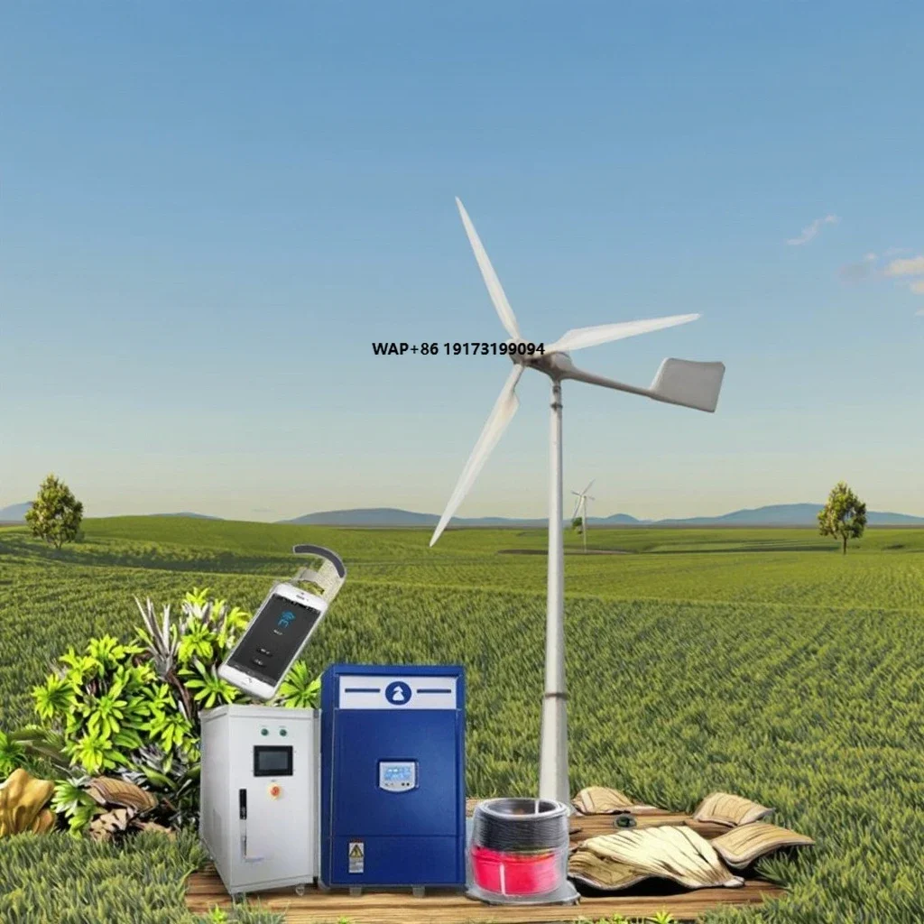 Poland Ukraine Hot Aluminium 220V 380V 50HZ 60hz Single/three Phase  Off/ on Grid Horizon Axis Wind Power Products 3KW 5KW 10KW