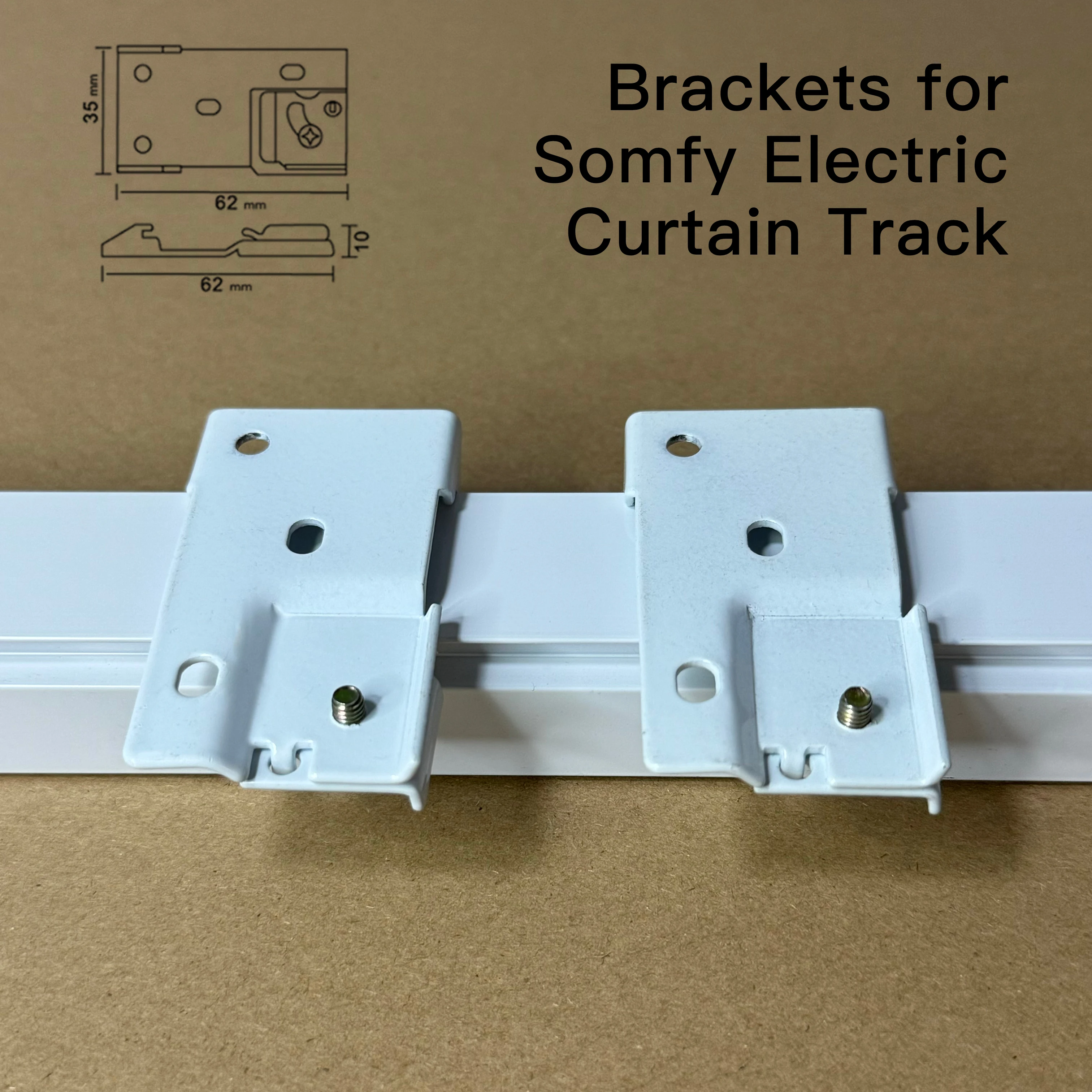 Brackets for Somfy Electeic Curtain Track Ceiling Brackets Single Wall Bracket Double Wall Bracket Curtain Rail Accassories