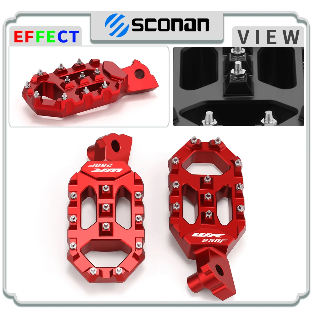 

For WR 250F WR250 F WR250F 2001-2020 2021 2022 2023 2024 Foot Pegs Pedals FootRest Footpegs Motorcycle accessories CNC Aluminum