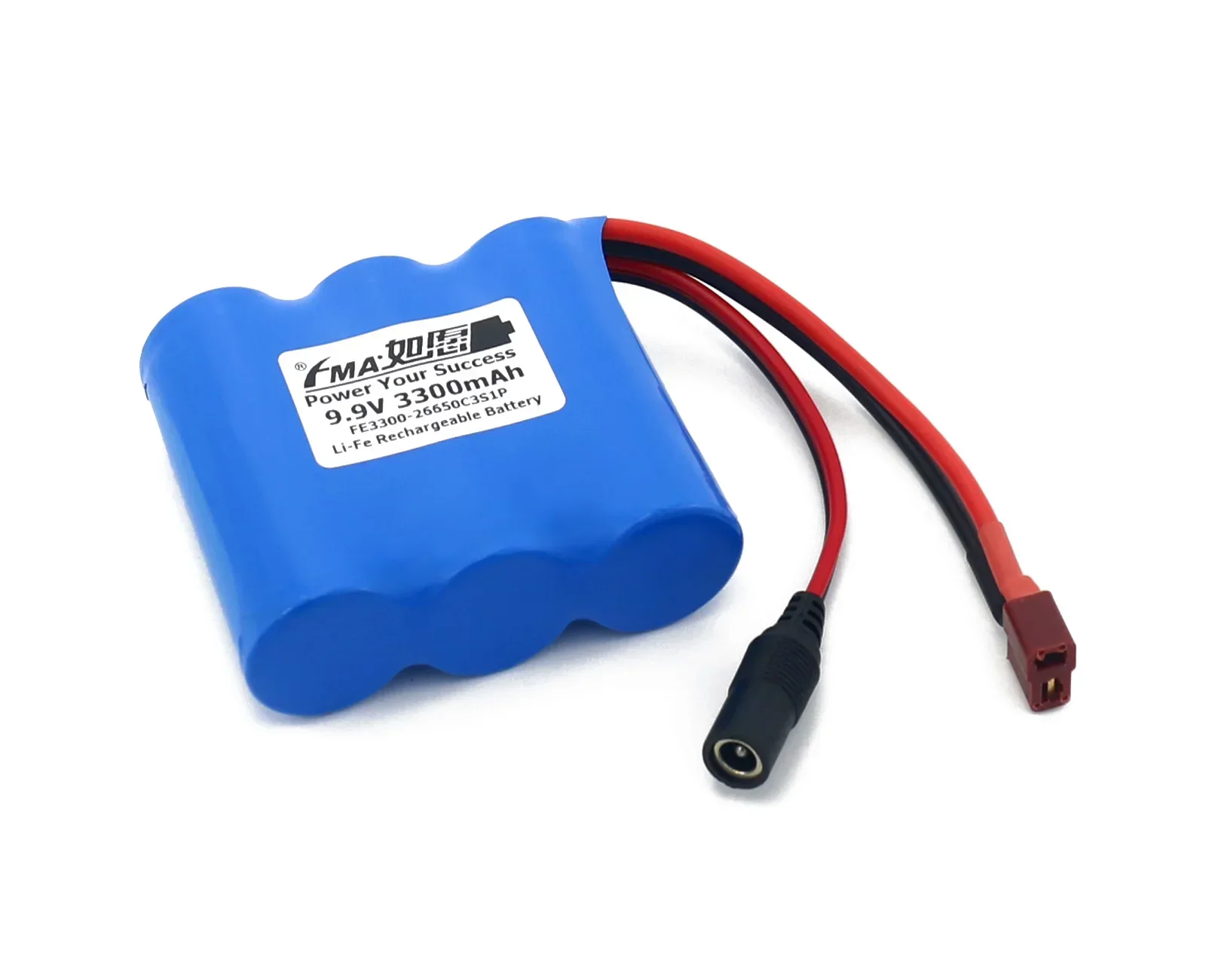 Rechargeable LiFePO4  no PCM 9.9v 3400mAh Li-Fe Battery for Higher Power Model Plane Boat RC Car Optoelectronic Toys