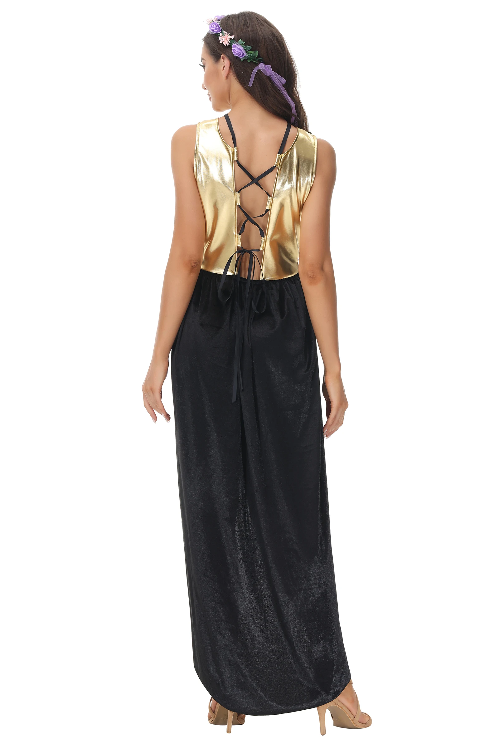Traje de princesa de Cleopatra egipcia para mujer, traje Sexy de Toga romana, vestido Medieval de Diosa griega, traje de lujo