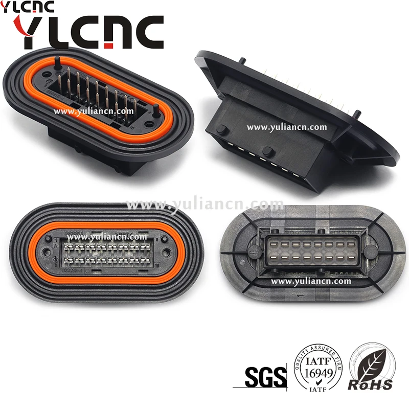 YLCNC 2-968814-2 1set 16pins Engine Control Unit ECU ECM PLD Computer Board Control Module Connector 968815-1