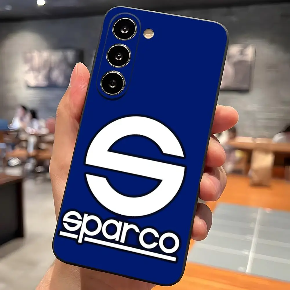 S-Sparco Logo Phone Case For Samsung S26 Ultra S25 Edge Ultra S23 S22 S21 S20 Ultra Plus S24 Fe Glass Cover