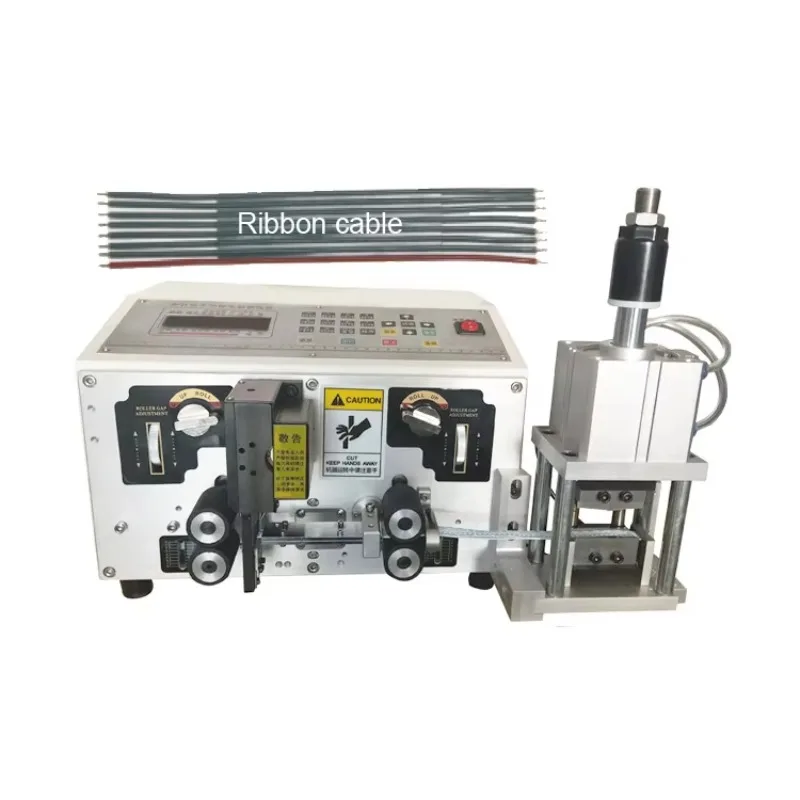 

Semi Automatic Ribbon Flat Cable Cutting and Stripping Machine with Electric Splitting Tool Made from China Factory