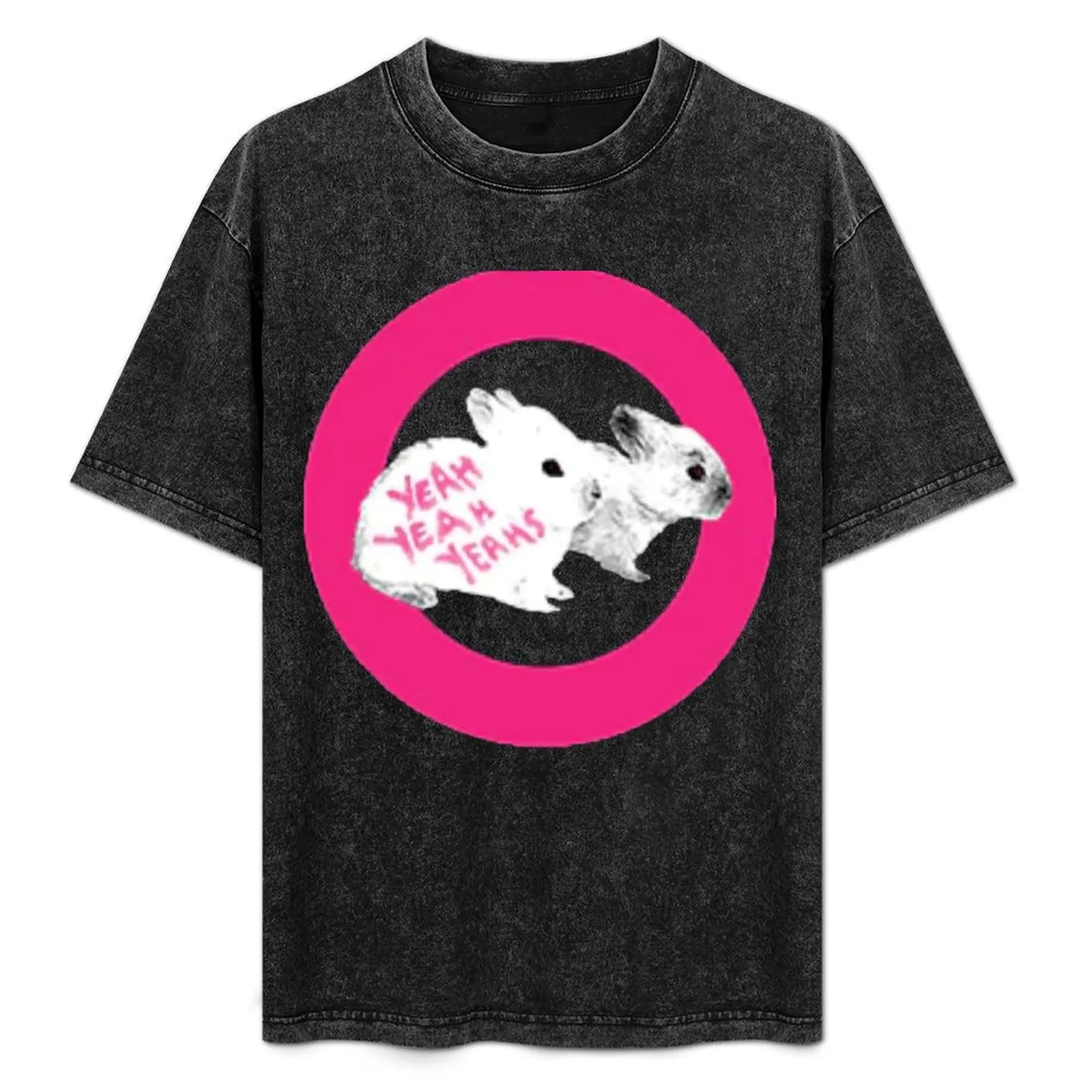 

Yeah Yeah Yeahs Bunny T-Shirt Daily Wear Plain Short Sleeve Shirt