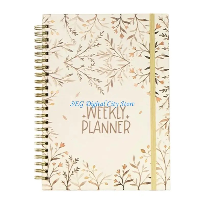 U75B 2026 Weekly Planner Twin Coil Binding 52 Weeks Monthly Notebook for Journaling