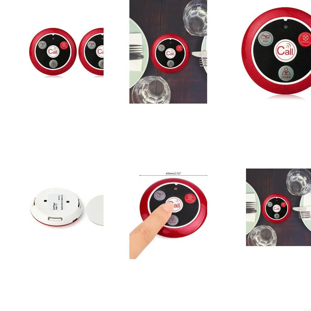 

433 MHz Wireless Receiver Pager for Fast Shop Restaurant Clinic