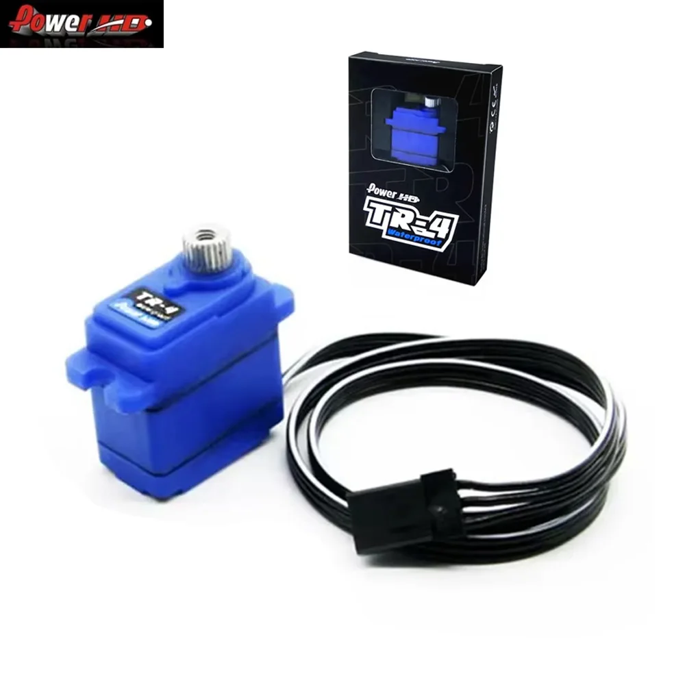 Power HD TR-4 TR4 Mini 7.4V 2.6KG/0.10s Waterproof Metal Gear Servo for TRX4 RC Vehicles Model Parts