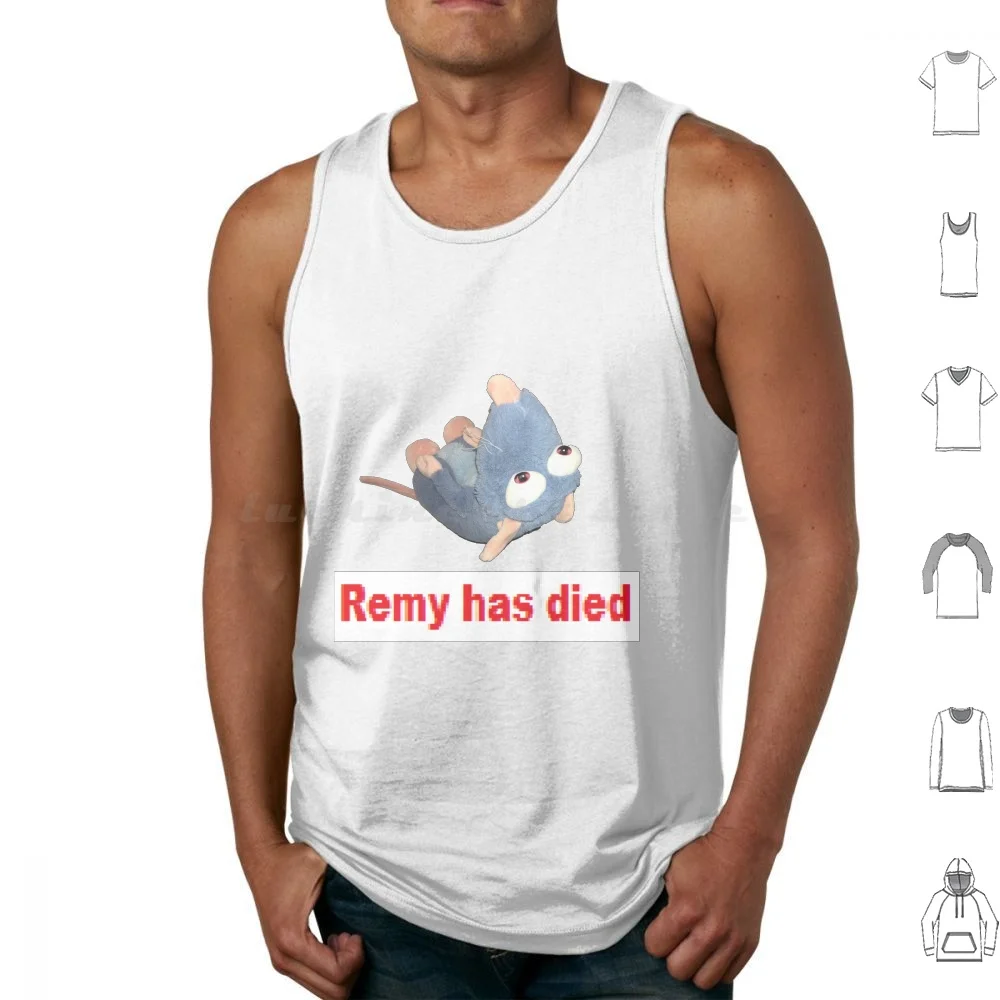Remy Has Died Tank Tops Print Cotton Cursed Cursed Image Cursed Meme Meme Reddit Remy Weirdcore Kidcore Edgy Anime Deep