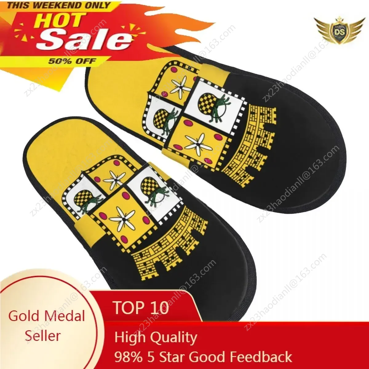 

Winter Women Men Non-Slip Flat Slippers Bandera De Yauco Puerto Rico Indoor Fur Soft Warm Shoes